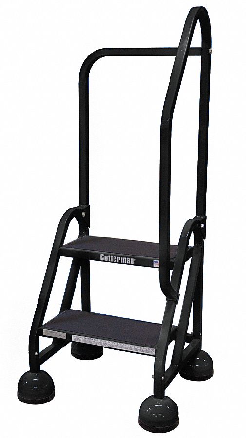 D5274 Rolling Ladder Hndrl Platfm 18 In H