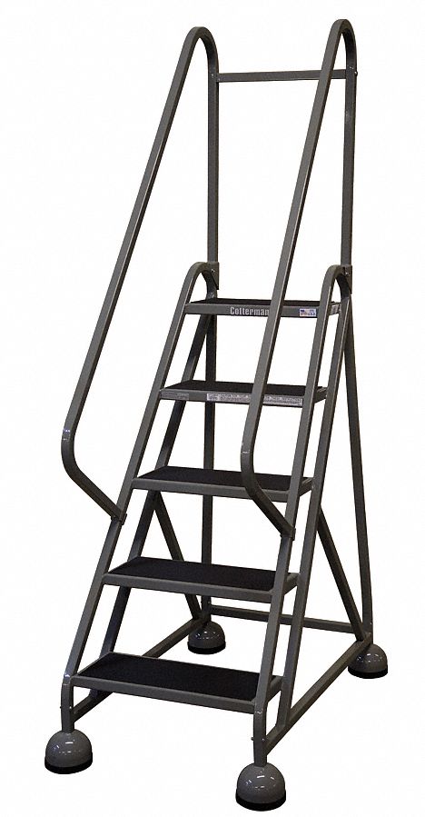 D5267 Rolling Ladder Hndrl Platfm 45 In H