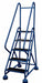 Rolling Ladder Hndrl Platfm 45 In H