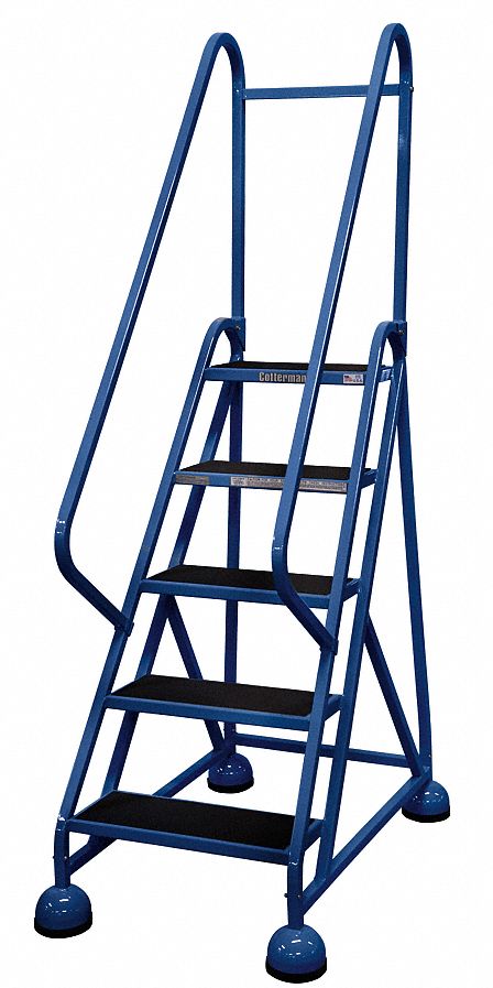 Rolling Ladder Hndrl Platfm 45 In H