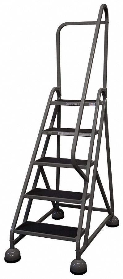 D5277 Rolling Ladder Hndrl Platfm 45 In H