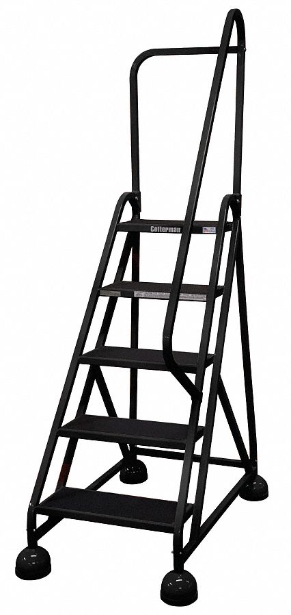 D5277 Rolling Ladder Hndrl Platfm 45 In H