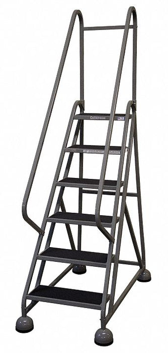 Rolling Ladder Hndrl Platfm 54 In H