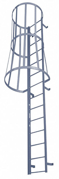 Fixed Ladder w/Safety Cage 10 ft 3 In H