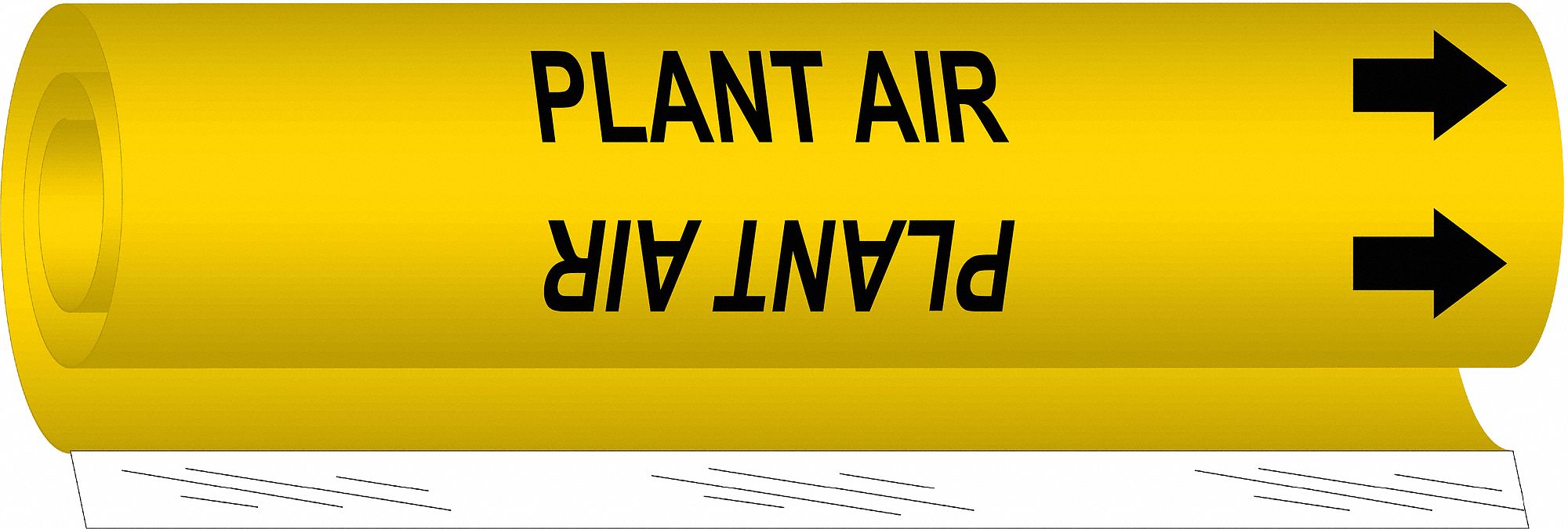 Pipe Marker Plant Air 26 in H 12 in W