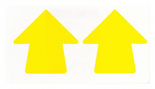 Floor Tape Yellow 2 inx2 in Arrow PK100