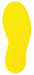 Floor Marking Tape Right Foot Yellow