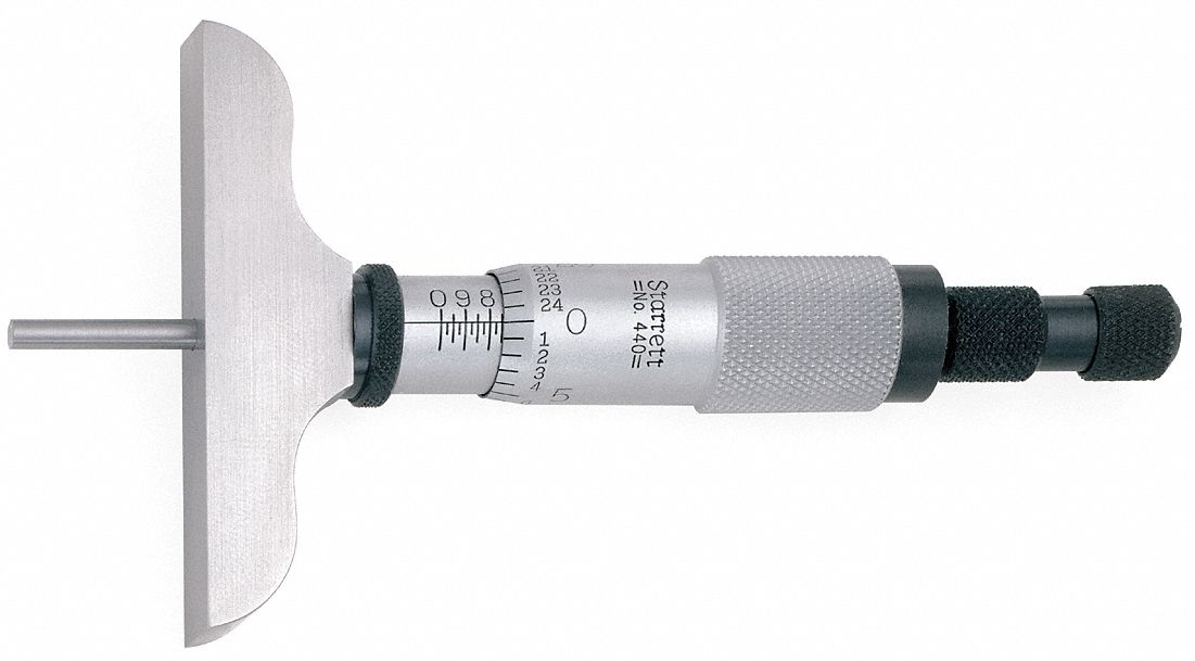 Depth Micrometer 0-3 In 2-1/2 Base 3 Rod