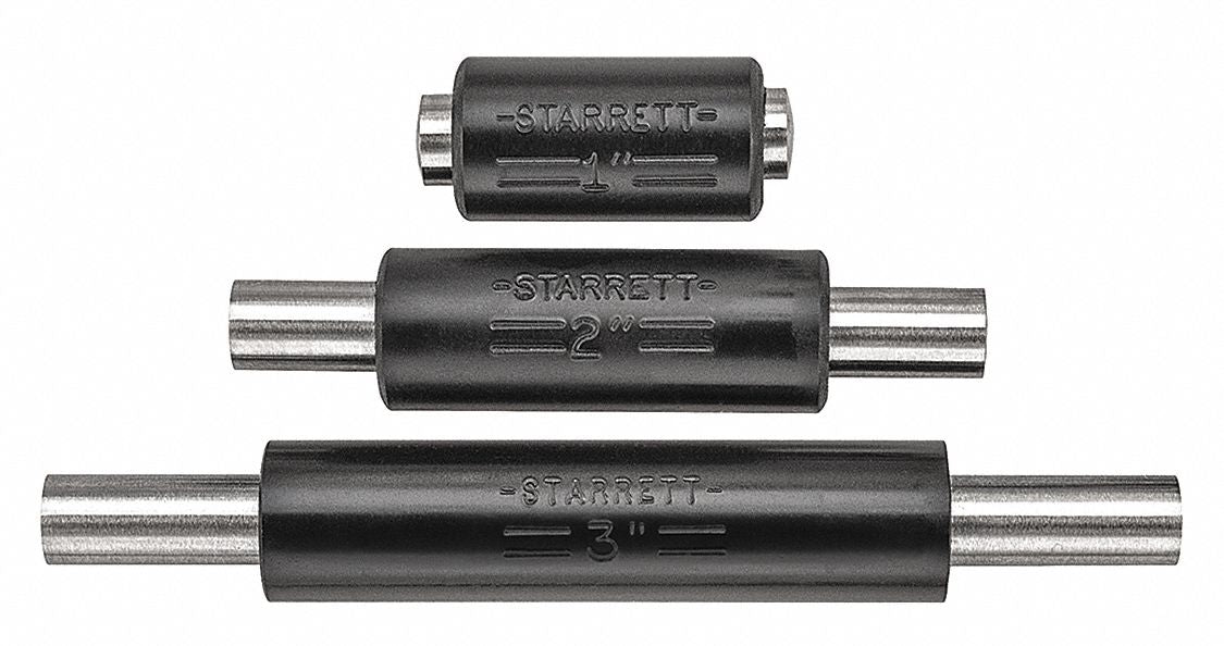 End Measuring Rod Set 1/4 In Dia 3 Pcs