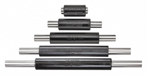 End Measuring Rod Set 1/4 In Dia 5 Pcs