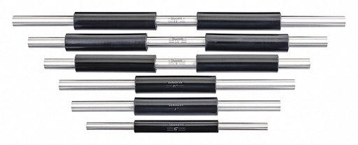 End Measuring Rod Set 1/4 In Dia 6 PC