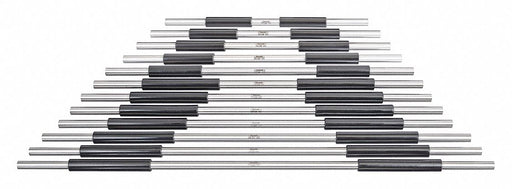 End Measuring Rod Set 7/16in Dia 12 Pc
