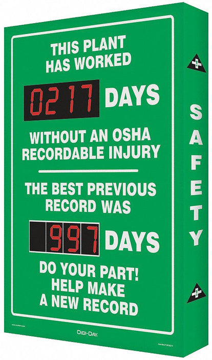 Electronic Scoreboard 28in x 20in Green