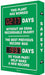 Electronic Scoreboard 28in x 20in Green