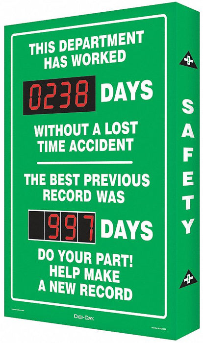 Electronic Scoreboard 28in x 20in Green