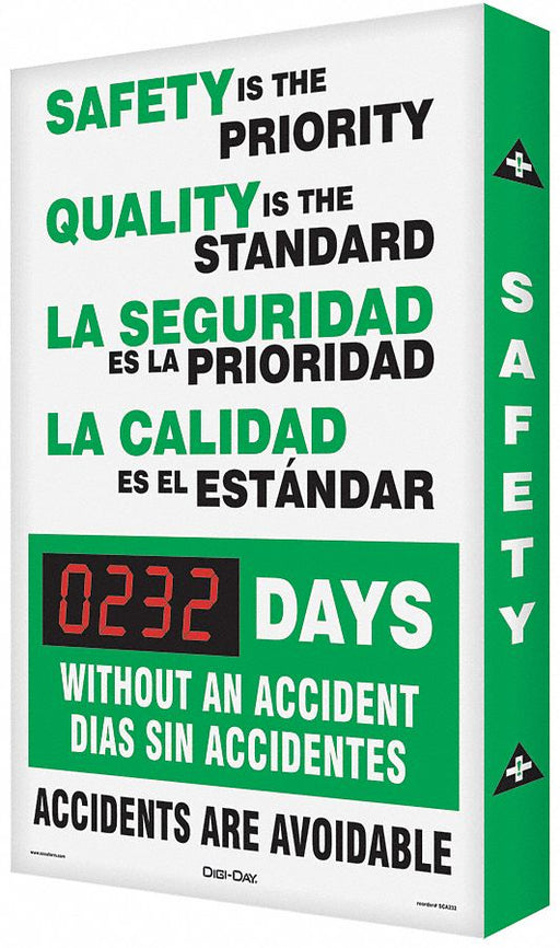 Electronic Scoreboard 28in x 20in White