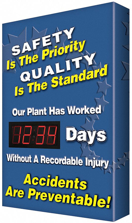 Electronic Scoreboard 28 in x 20 in Blue