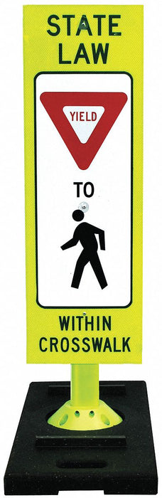 TrafficSignwithBase 42inx20in Poly