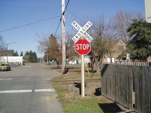 Sign Post Reflector White 5 ft H