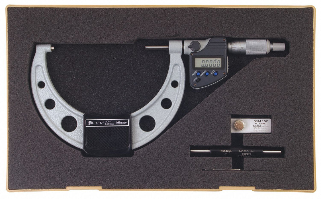 Digital Micrometer Outside 4 to 5 In SPC
