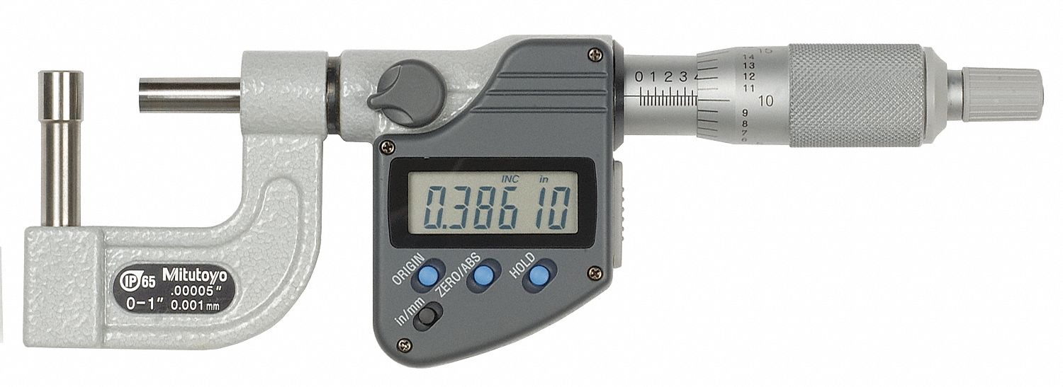 Digital Micrometer Tube 0 to 1 In SPC