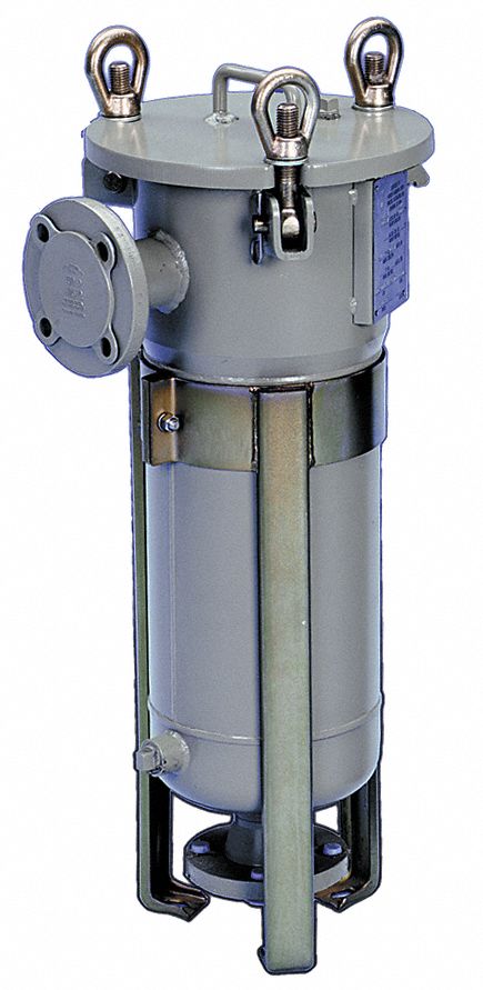 Filter Housing 33 H 14 1/2 Dia Gray