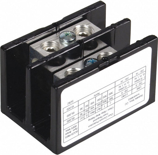 Power Distr Block Al/Cu 600V AC/DC