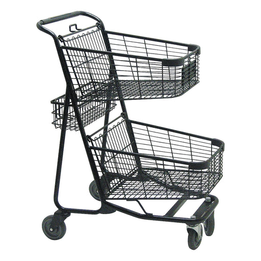 Two Tier Shopping Cart 29 in L 300 lb.
