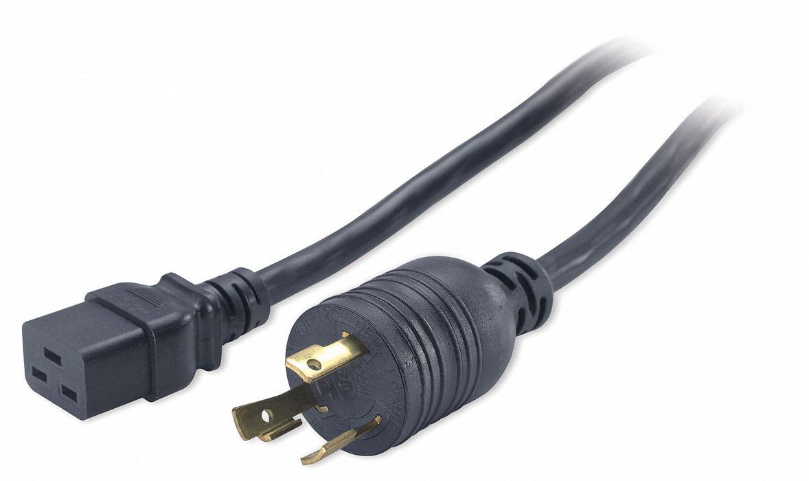 Power Cord L6-30P SJT 8 ft Blk 24A 12/3