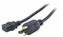 Power Cord L6-30P SJT 8 ft Blk 24A 12/3