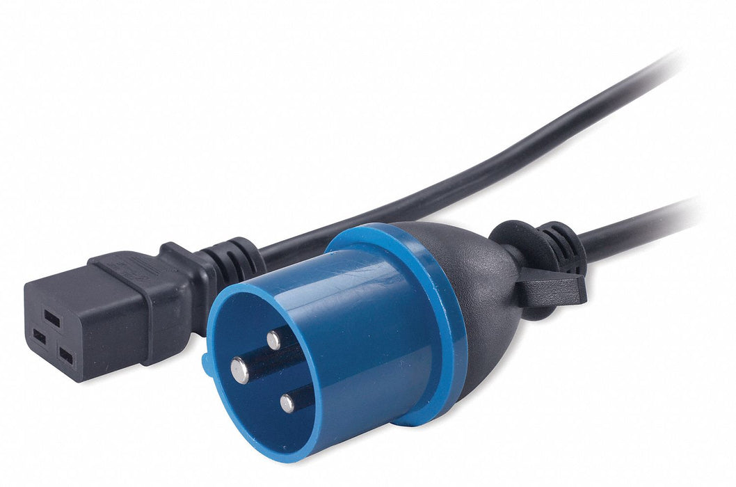 Power Cord 8-1/4 ft Black 18 AWG