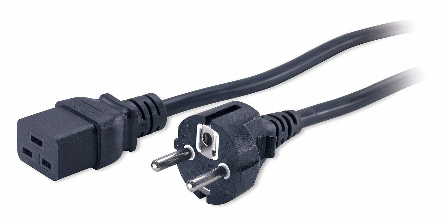 Power Cord 8-1/4 ft Black 18 AWG