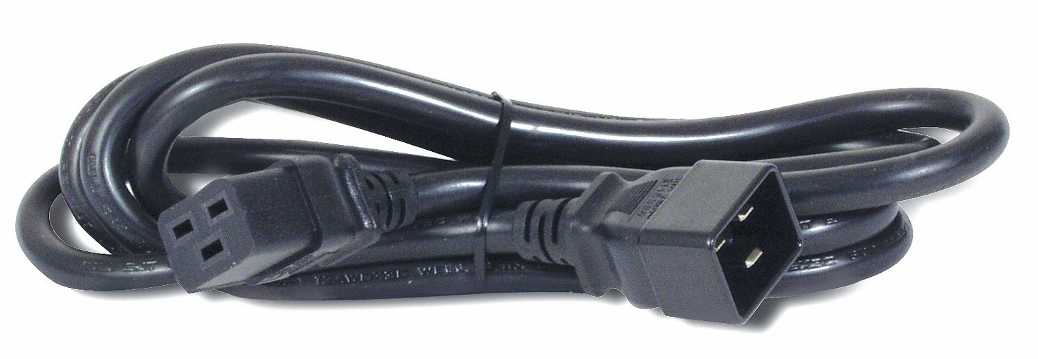 Power Cord 15 ft Black 14 AWG