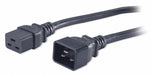 Power Cord 6-1/2 ft Black 12 AWG