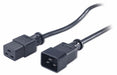 Power Cord 2 ft Black 14 AWG