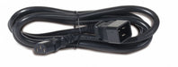 Power Cord 6-1/2 ft Black 12 AWG