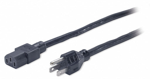 Power Cord 8 ft Black 14 AWG