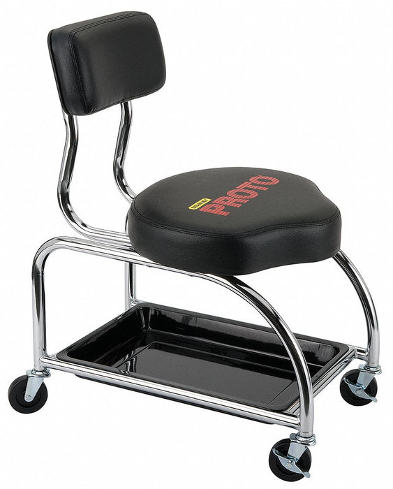 Tool Trolley Stool With Backrest 300 lb.