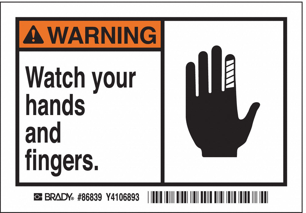 Label 3 1/2 inx5 in Polyester PK5