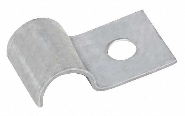 Half Clamp Galvanized Dia 1/2 In PK50