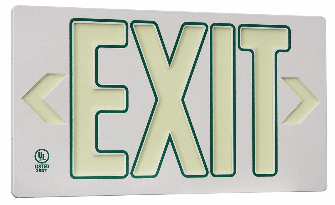 D6995 Exit Sign 8 3/4 in x 15 3/8 in Plastic