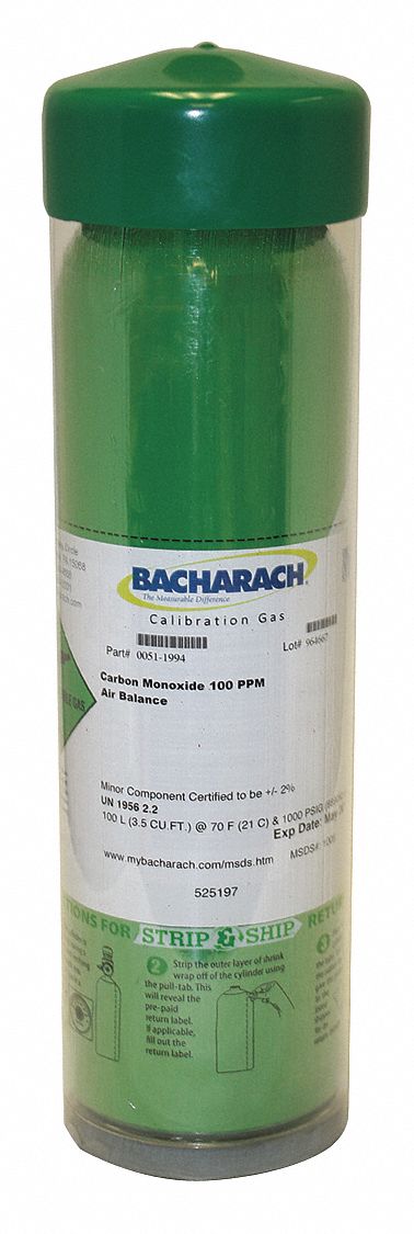 Calibration Gas Cylinder 500ppm CO 103L