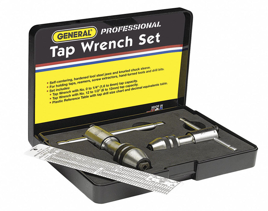Tap Wrench #0 to 1/4  #12 to 1/2 