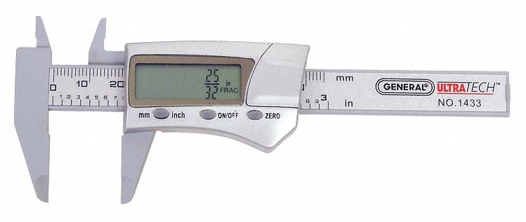 Fractional Digital Caliper 0 to 3 In
