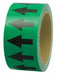 D4933 Arrow Tape Green 1in W 108ft Roll L