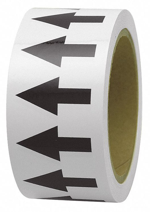 D4935 Arrow Tape White 4in W 108ft Roll L