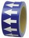 D4935 Arrow Tape Blue 4in W 108ft Roll L