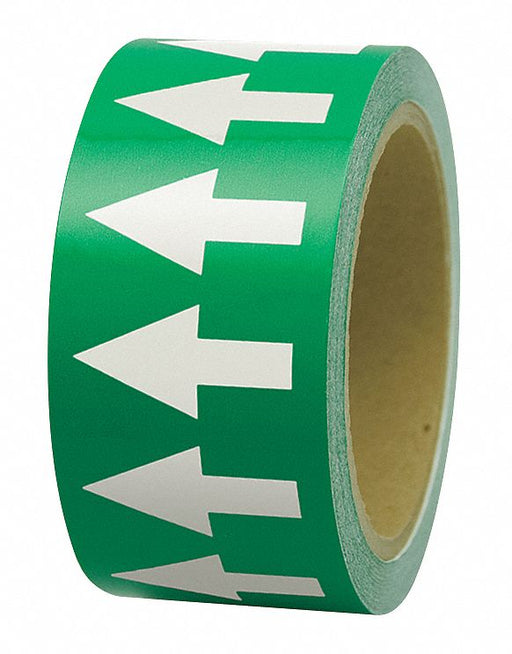 D4933 Arrow Tape Green 1in W 108ft Roll L