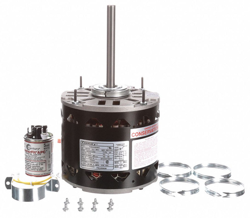 Motor 3/4 to 1/5 HP 1075 rpm 48 115V
