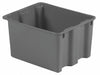 StackingandNestingTote 21inL 17inW Gray